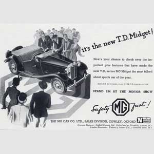 vintage MG Midget TD