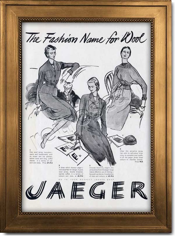 vintage 1951 Jaeger Fashions