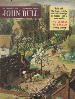 1955 May John Bull Vintage Magazine village riding stables  - unframed