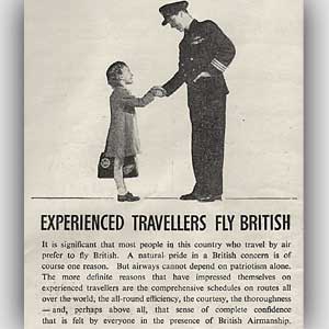 1950 BOAC / BEA  - Vintage Ad