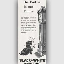 1952 ​Black & White Whisky vintage ad