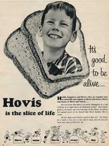 1955 Hovis Sliced Bread vintage ad