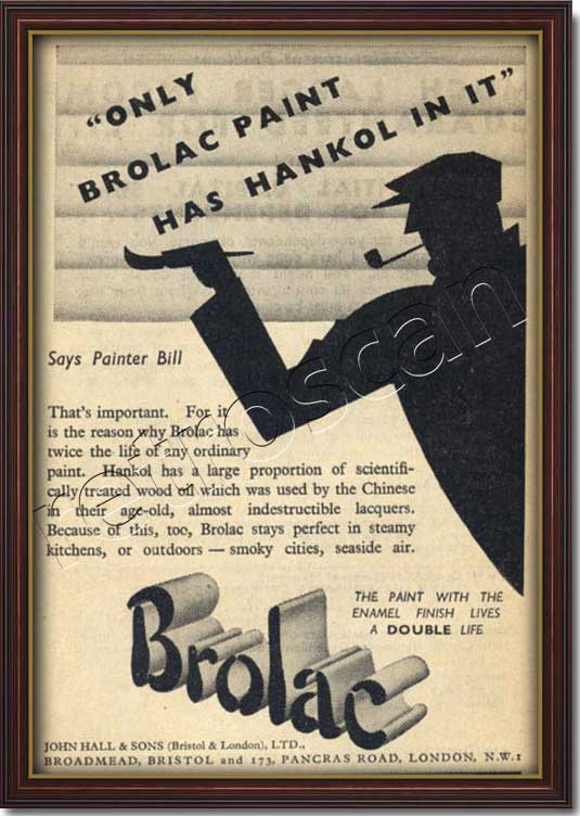 1935 vintage Brolac Paint advert
