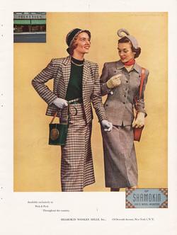  1949 Shamokin Knitwear - unframed vintage ad