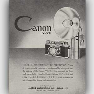 1954 Canon IV-S2 Camera - vintage ad