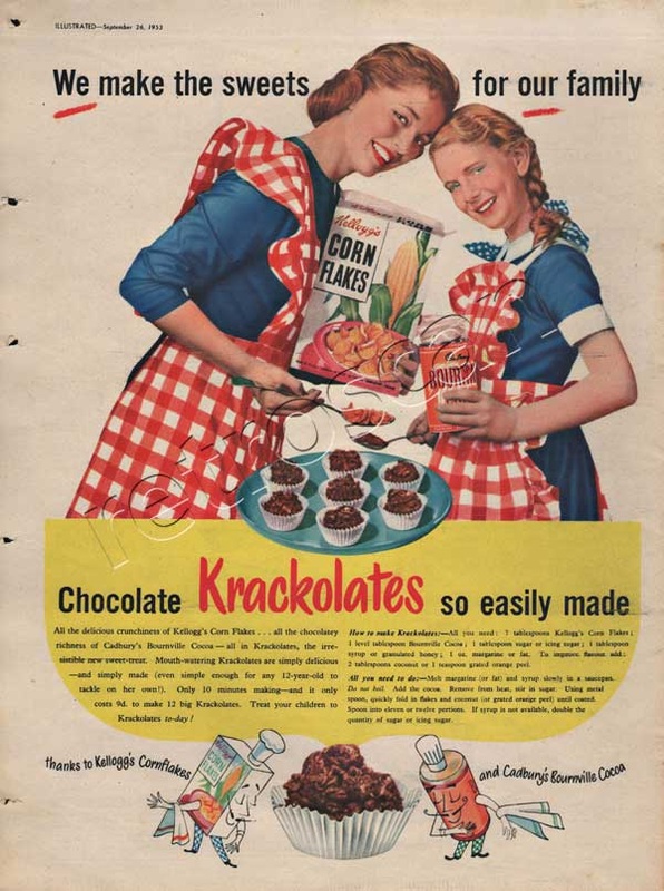 Kellogg's & Cadbury's retro advert