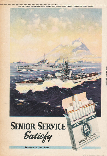 vintage Senior Service Cigarettes advert