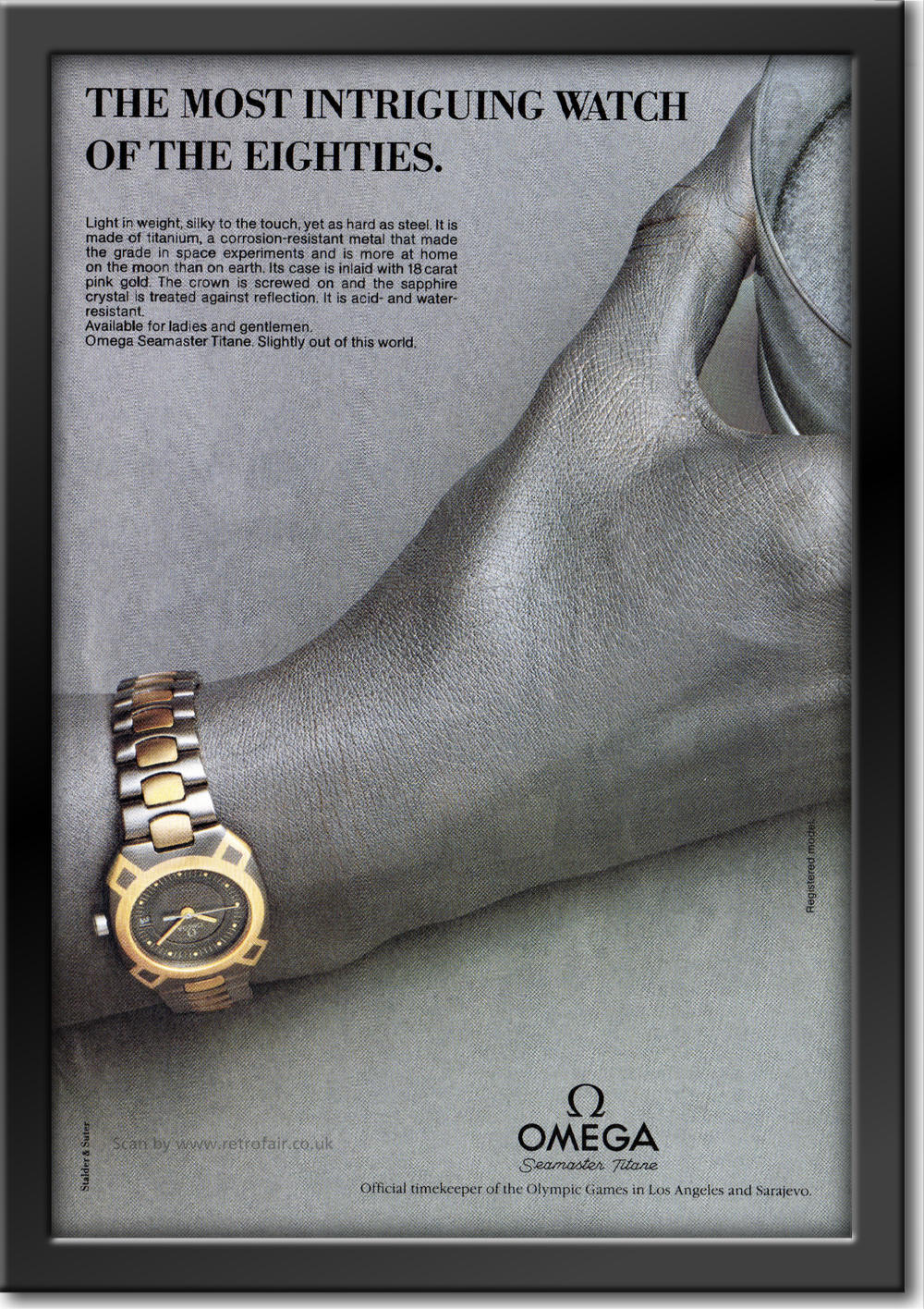 1984 Omega Watches  - framed preview - vintage ad