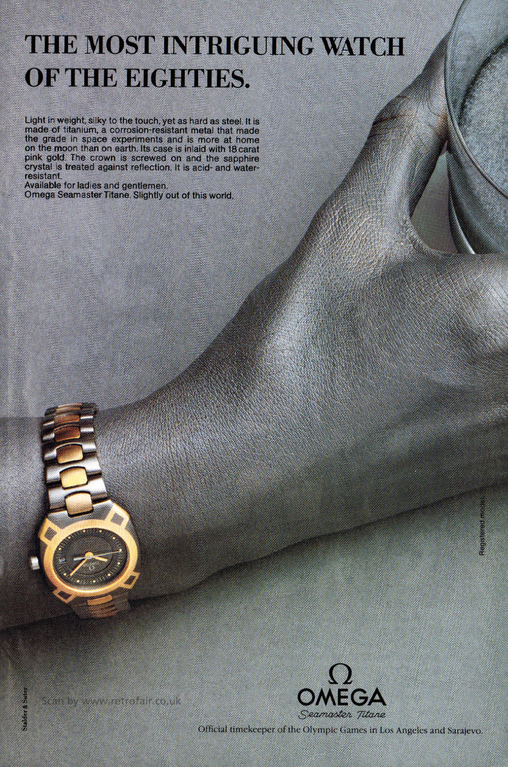 1984 Omega Watches - unframed vintage ad