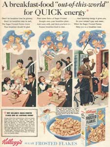 1955 Kellogg's Frosted Flakes  - vintage