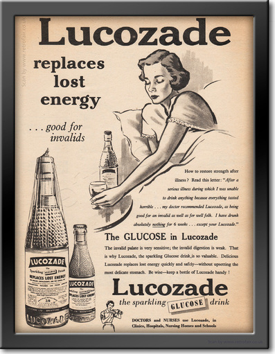  1954 Lucozade - framed preview retro