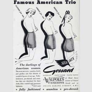 1952 Gossard Silk Skin Lingerie - vintage ad