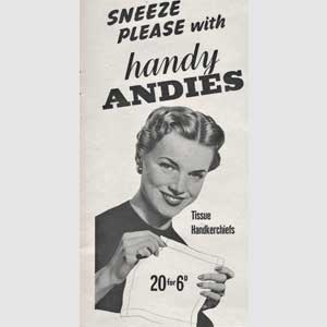 1954 Andies Tissues
