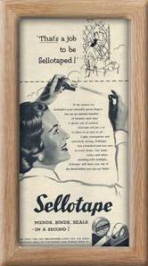 1954 vintage Sellotape vintage advert
