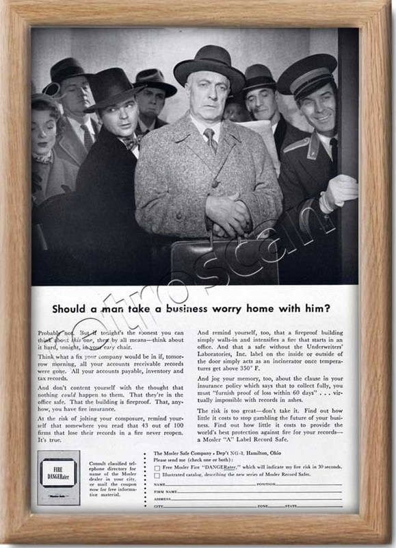 vintage Mosler Safes advert