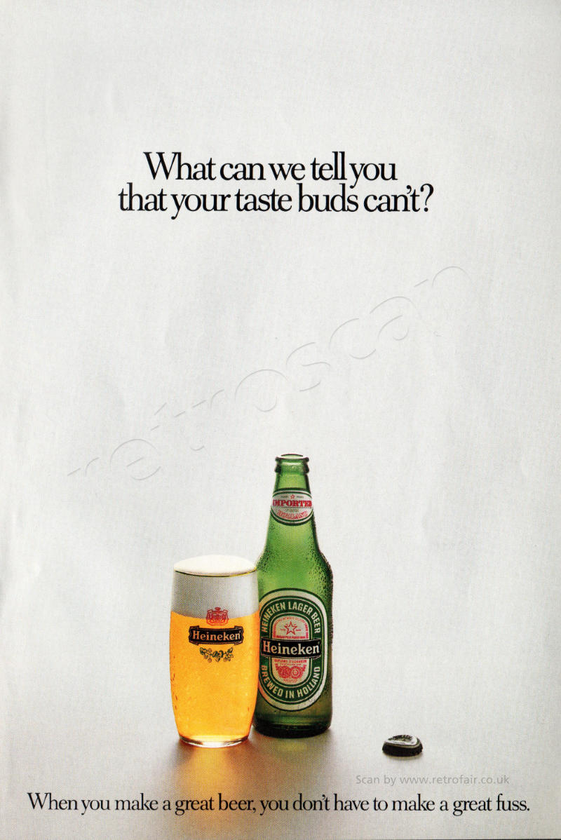 1985 Heineken vintage ad