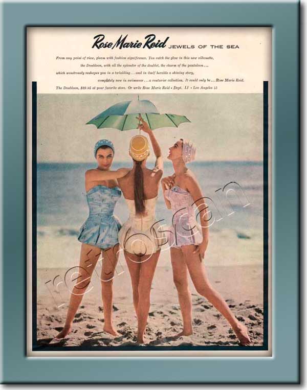 Rose Marie Reid Swimwear retro advert