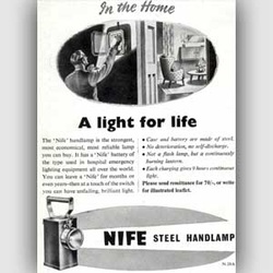 1950 Nife Handlamps advert