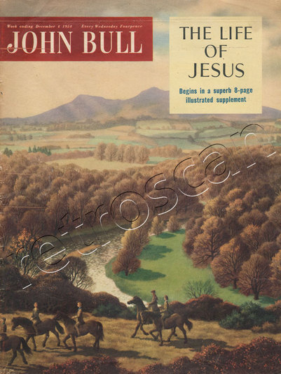 54 December John Bull Pony Trekking- unframed vintage magazine cover