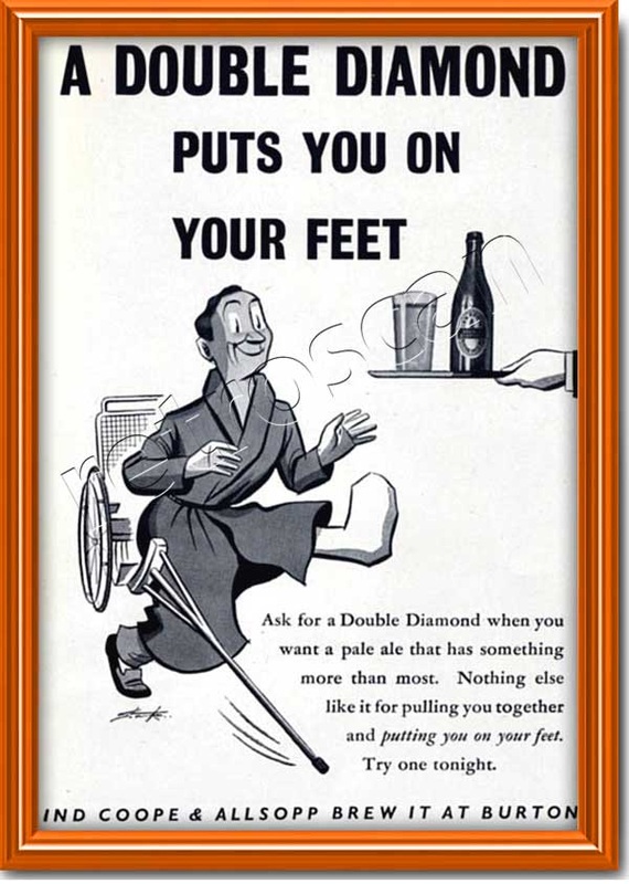 1950 vintage Double Diamond  Ad