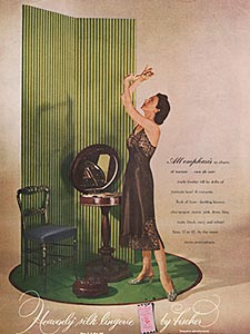 1949 ​Fischer Lingerie - vintage ad