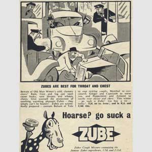1952 Zubes Cough Lozenges