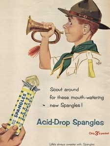 1955 Acid Drop Spangles - vintage ad