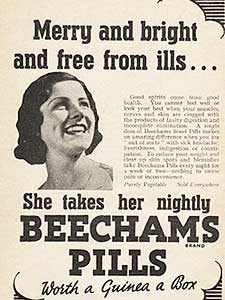 1937 ​Beechham's Pills - vintage ad