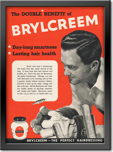 1953 Brylcreem - framed preview retro