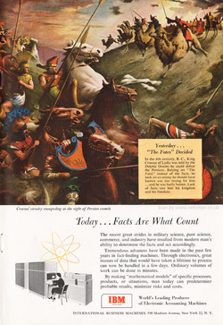 1954 IBM - unframed vintage ad