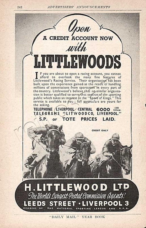 1939 Littlewoods vintage ad