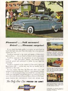 1952 Chevrolet - vintage ad