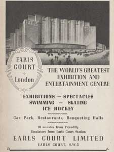 1938 Earls Court - vintage ad