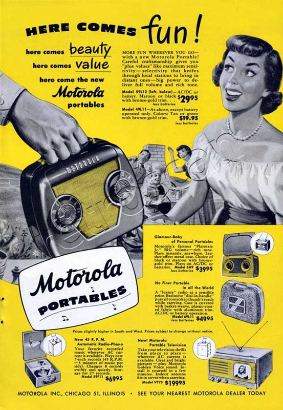 1949 Motorola Portables vintage advert