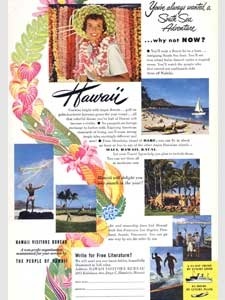1951 Hawaii Tourist Bureau - vintage ad