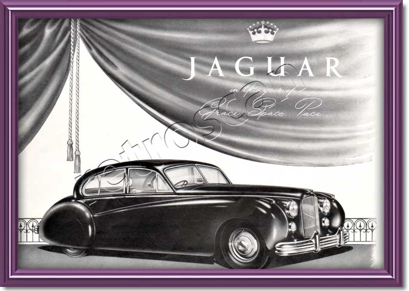 1953 vintage Jaguar advert