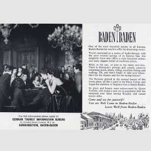 1962 Baden Baden - vintage ad