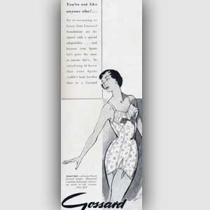 1950 Gossard - vintage ad