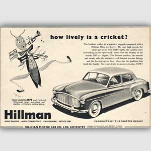 1954 Hillman Minx - vintage ad