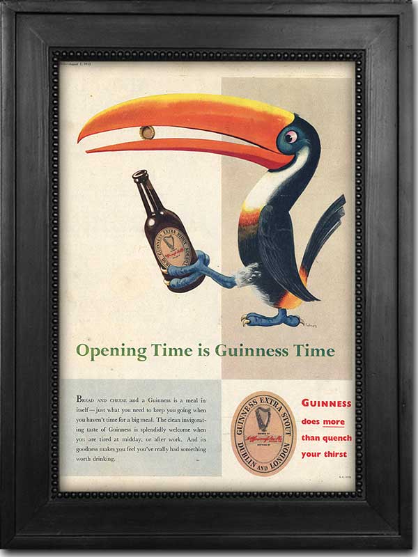 A 1953 Guinness toucan (www.retrofair.co.uk)