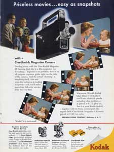 1949 Cine Kodak Magazine 8 Vintage Advert - Retrofair