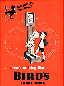  1940 Bird's Blanc Mange - vintage ad