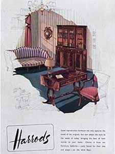 1951 Harrods Furniture - vintage ad