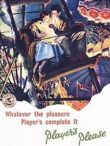 1953 Player's Cigarettes - vintage ad