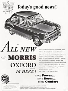 1954 Morris Oxford - vintage ad
