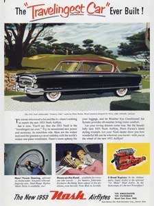 1953 Nash Airflytes Ambassador Country Club - vintage ad
