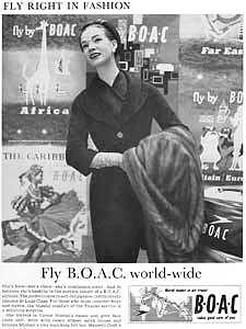 1958 BOAC  - vintage ad