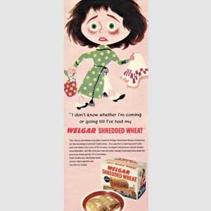 1954 Welgar Cereal - Vintage Ad