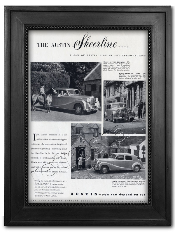 vintage 1952 Austin Sheerline advert