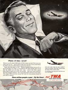 1954 TWA Travel - vintage